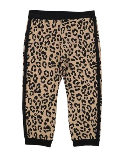 Nanán Babies'  Toddler Girl Pants Khaki Size 4 Cotton, Acrylic, Elastane In Beige