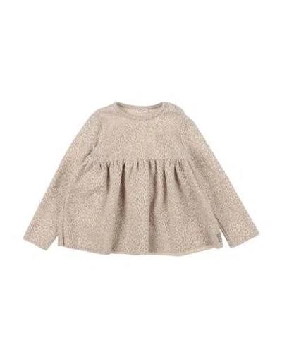 Nanán Babies'  Toddler Girl Sweater Beige Size 5 Polyester, Cotton, Elastane