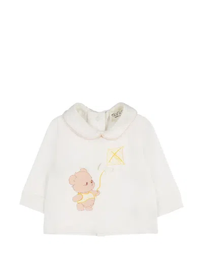 Nanán Babies' Tutina 2pz C/orsetto In White