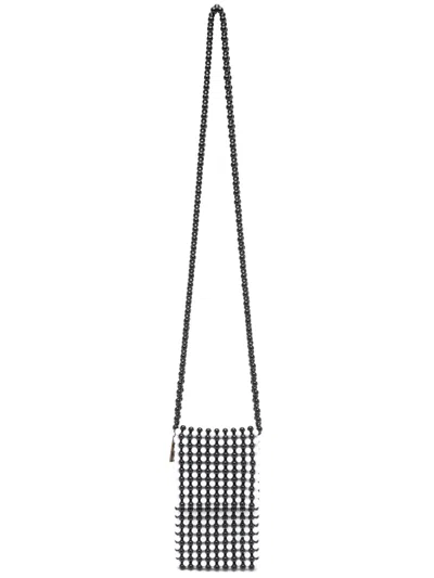 Nannacay Brisa Bead-embellished Crossbody Bag In Black