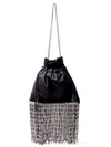 Nannacay Minke Fringed Shoulder Bag In Black