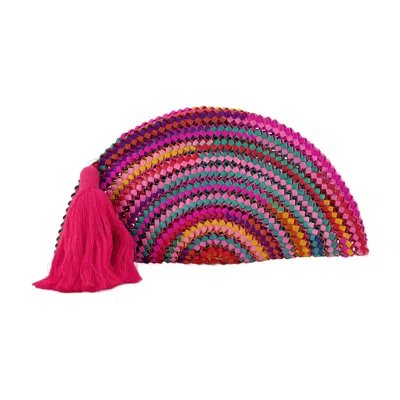 Nannacay Valentina Dreamscape Clutch  Multi Cotton