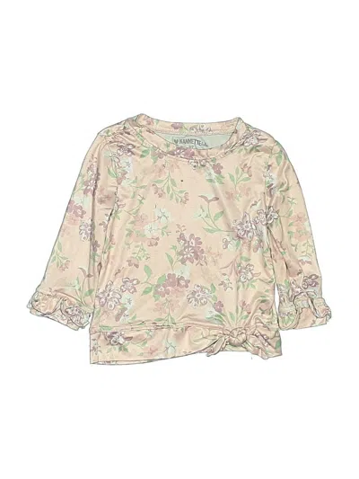 Pre-owned Nannette Kids' 3/4 Sleeve Blouse In White