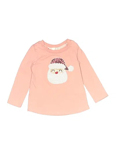Pre-owned Nannette Kids' Long Sleeve T-shirt In Pink