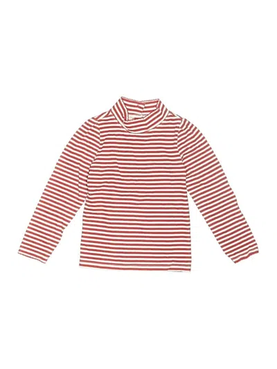 Pre-owned Nannette Kids' Long Sleeve Turtleneck In Red