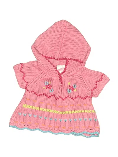 Pre-owned Nannette Kids' Poncho In Pink