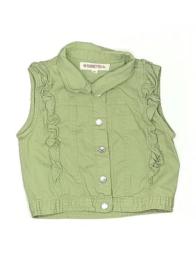 Pre-owned Nannette Kids' Vest In Green