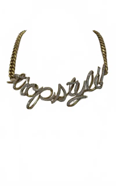 Nanni Jewelry Pleated Chain Necklace In Gold
