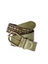 Nanni Leather And Metal Belt 4,00 Cm