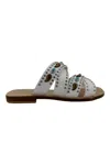 Nanni Milano Sandals White In Animal Print