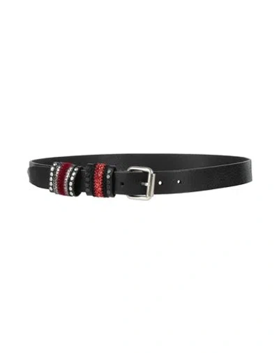 Nanni Woman Belt Black Size 38 Leather