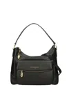 Nannini Firenze Leather Bag Jamie Line  18209e-nero Black In Black