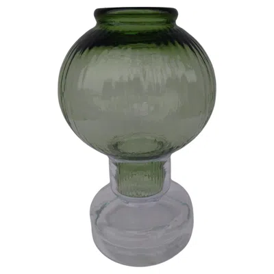 Pre-owned Nanny Still Candleholder "tuikku"  Riihimäen Lasi Made In Finland In Gray