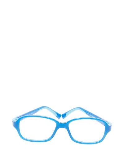 Nano Kids' Replay Rectangle-frame Glasses In Blue
