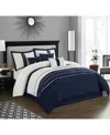 Nanshing Penley 7-pc. Comforter Set, California King In Navy,white
