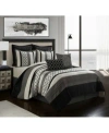 Nanshing Sydney 8-piece Queen Comforter Set Bedding In Black