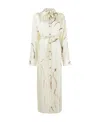 Nanushka Abstract-print Silk Shirt Dress In White