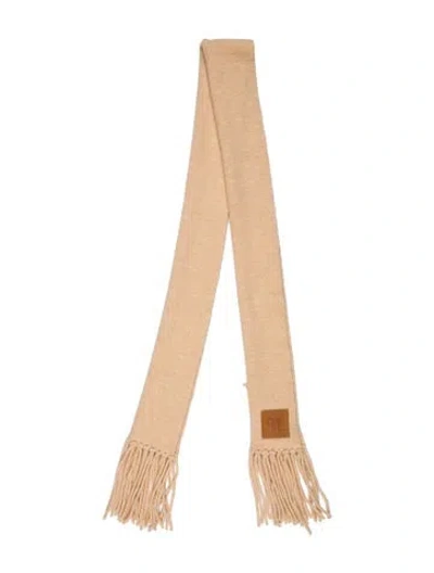 Pre-owned Nanushka Acrylic Printed Scarf In Neutral
