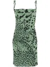 Nanushka Adie Mini Dress In Green