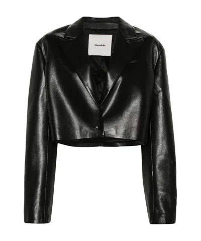 NANUSHKA NANUSHKA AIDULA SINGLE-BREASTED CROPPED BLAZER
