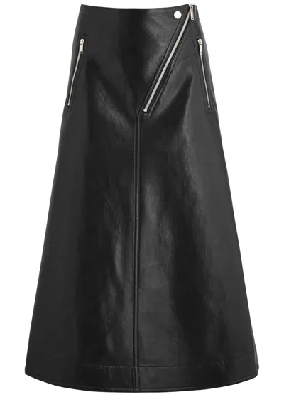 NANUSHKA NANUSHKA ALEKA FAUX LEATHER MIDI SKIRT