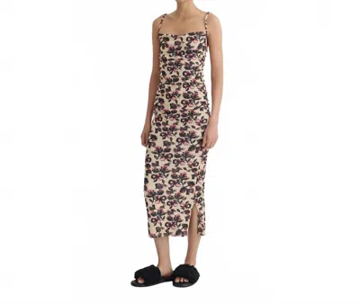 Nanushka Alexa Mesh Jersey Midi Dress In Tapestry Floral In Multi