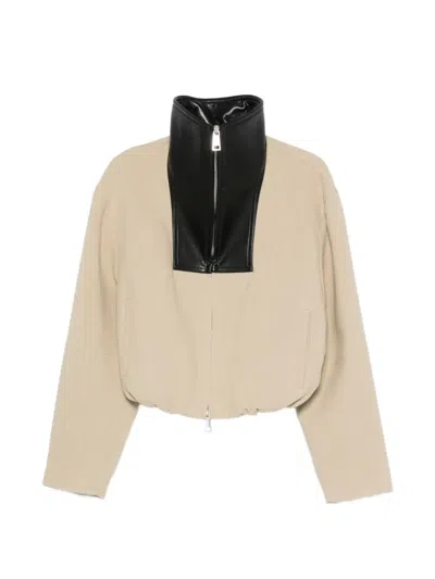 Nanushka Alonza Jacket In Neutral