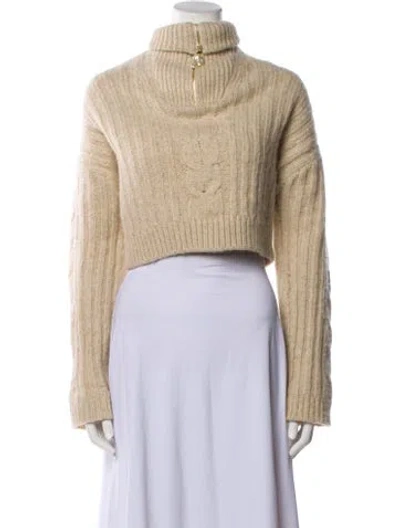 Pre-owned Nanushka Alpaca Turtleneck Sweater In Neutral