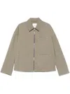 Nanushka Ambrus Shirt Jacket In Green