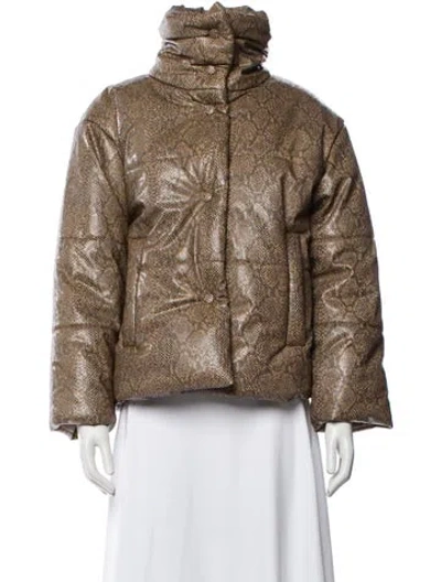 Pre-owned Nanushka Animal Print Jacket In Multi