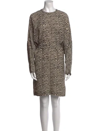Pre-owned Nanushka Animal Print Knee-length Dress