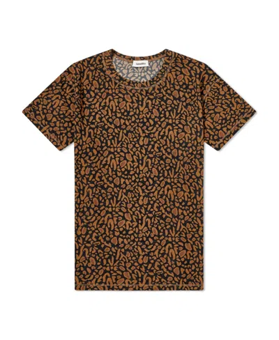 Nanushka Animal-print T-shirt In Brown