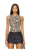 Nanushka Anneke Leopard-print Tank Top In 豹纹