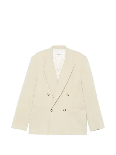 Nanushka Anselm Double-breasted Blazer In Neutral