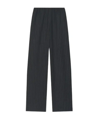 Nanushka Arvenn Pinstripe Trousers In Black