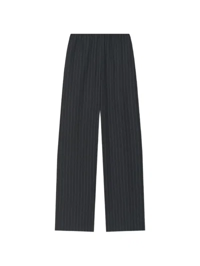 Nanushka Arvenn Pinstripe Trousers In Blue