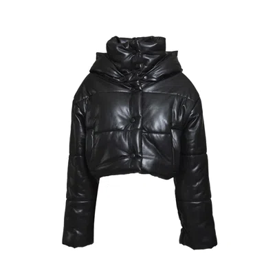 Nanushka Aveline Jacket In Black Faux Leather