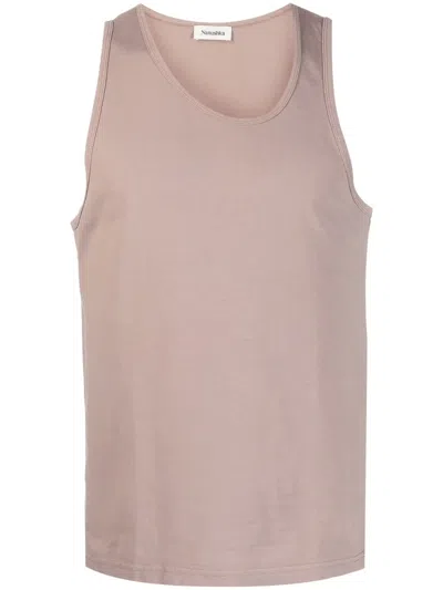 Nanushka Aziz Asymmetric Tank Top In Neutrals