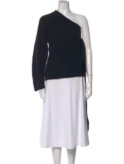 Pre-owned Nanushka Bateau Neckline Sweater In Black
