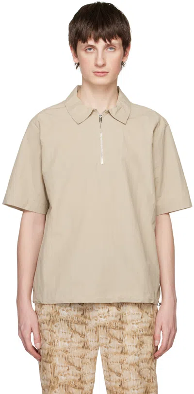 Nanushka Beige Marvin Polo In Pebble