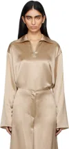 Nanushka Beige Mencia Blouse In Bei Dune