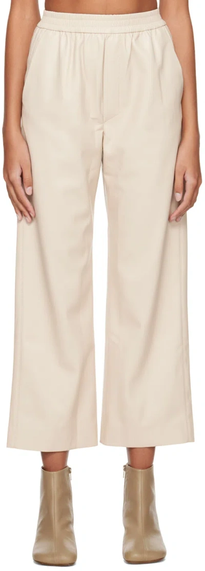 Nanushka Beige Odessa Trousers In Creme