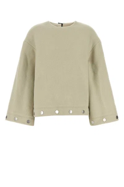 NANUSHKA BEIGE STUDDED BELL-SLEEVES TOP