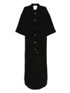 Nanushka Belted Shirt Dress In Black