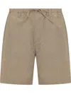 Nanushka Olin Cotton-blend Shorts In Beige