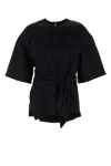 Nanushka Black Satin Besia T-shirt