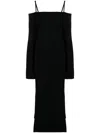 Nanushka Bibian Off-shoulder Maxi Dress In Grey