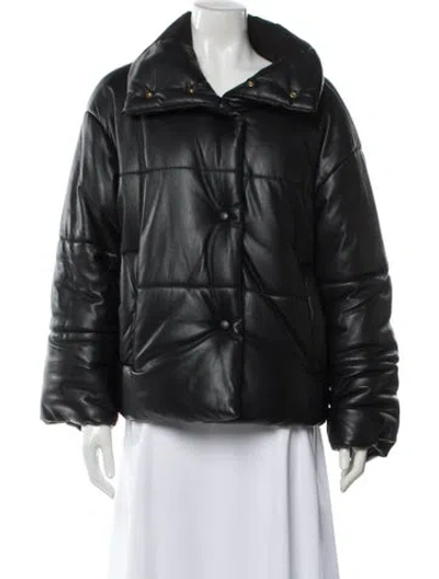 Pre-owned Nanushka Biker Jacket In Black