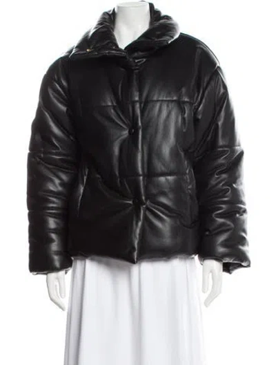 Pre-owned Nanushka Biker Jacket In Black