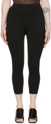 Nanushka Carole Viscose Blend Capri Pants In Matte Black